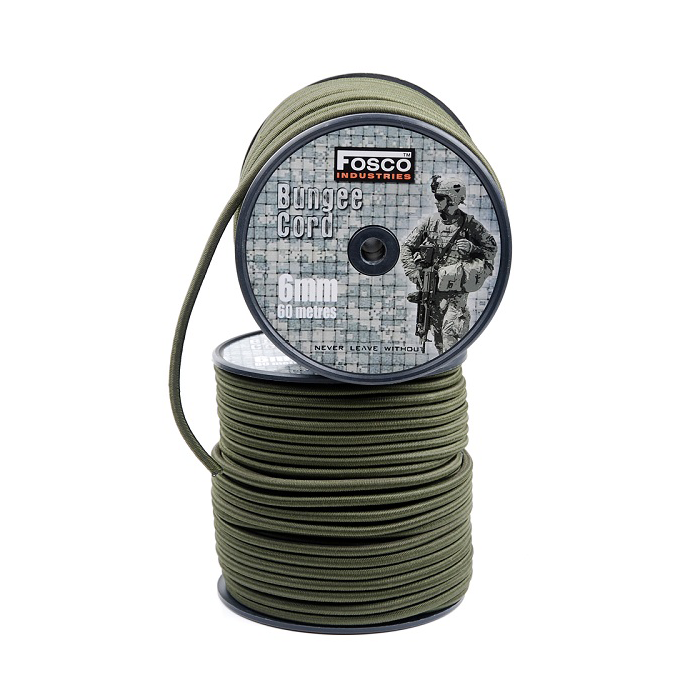 Fosco bungee cord op rol 6 mm 60 meter 
