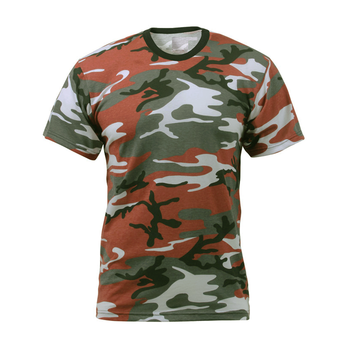 T-shirt Fostee camo red hot