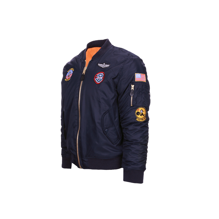 Fostex kinder MA-1 flight jacket USAF blauw