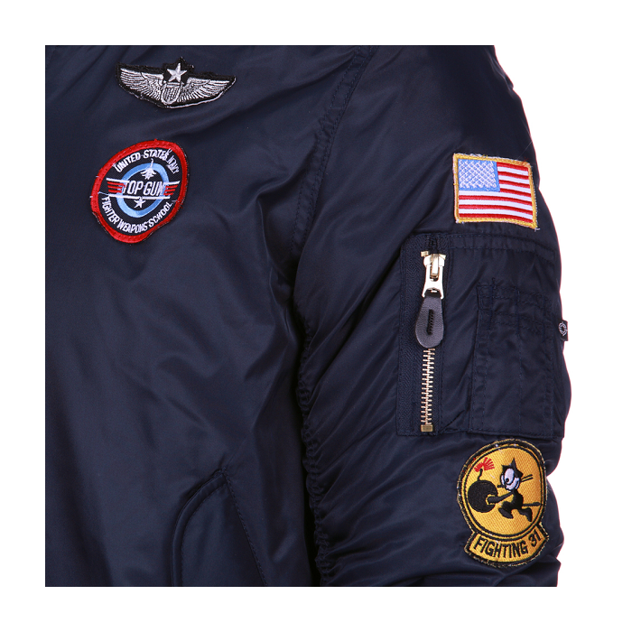 Fostex kinder MA-1 flight jacket USAF blauw
