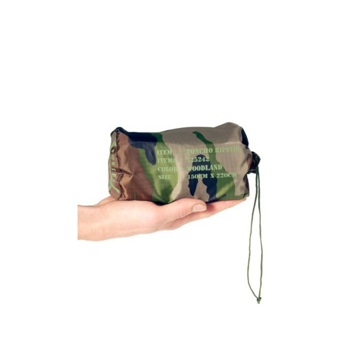 Fostex poncho ripstop woodland