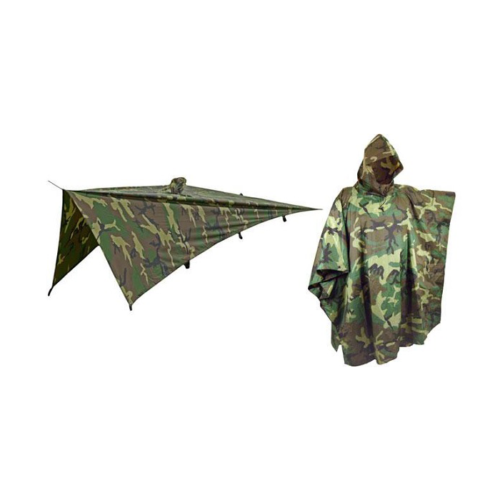 Fostex poncho ripstop woodland