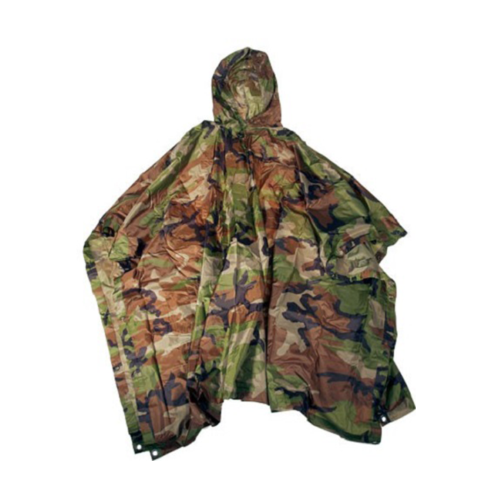 Fostex poncho ripstop woodland