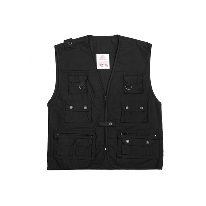 Fostex reporter vest zwart