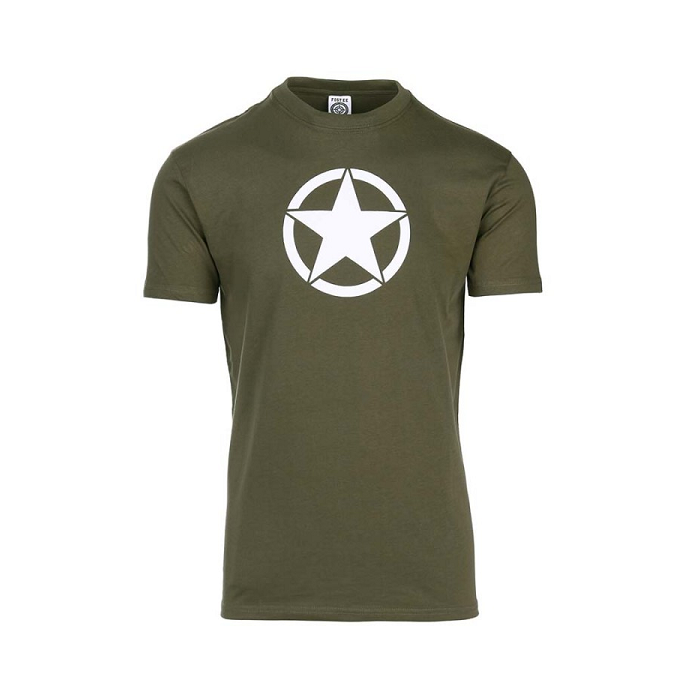 Fostex T-shirt White Star WWII groen