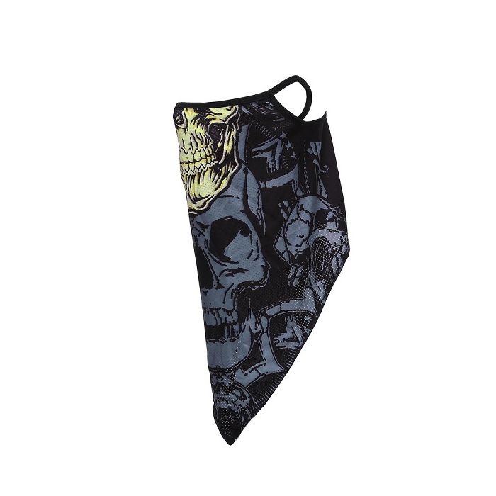 101-INC Gezichtsmasker yellow skull