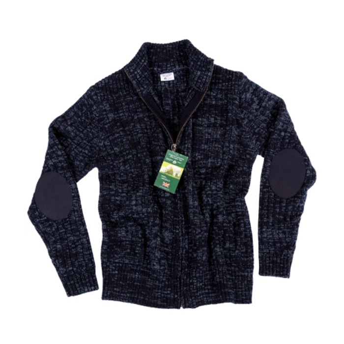 Grizzly Wollen vest blauw/grijs