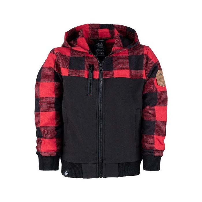 Fostex kids houthakkers jack rood zwart