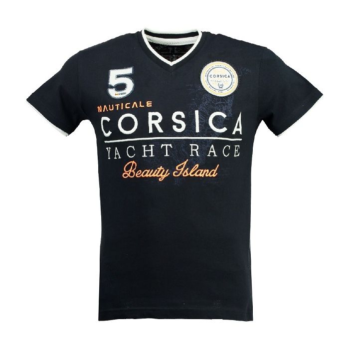 Geographical Norway T shirt Jelistica navy blauw