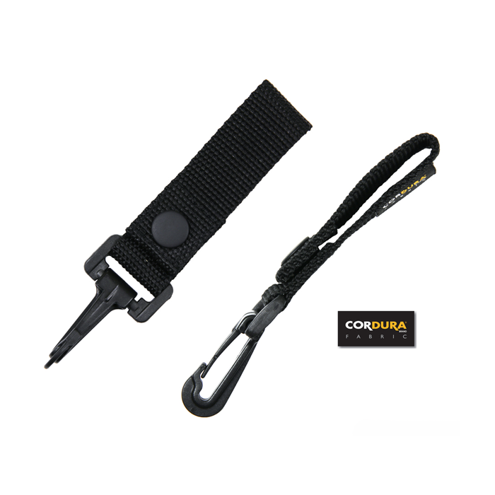Key chain zwart met cordura