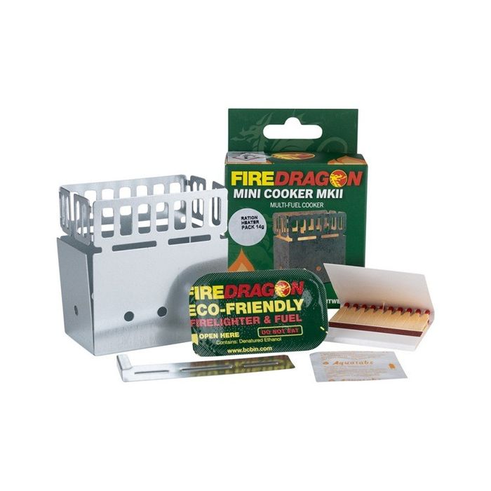 BCB Fire Dragon imini cookset met brandstof en lucifers