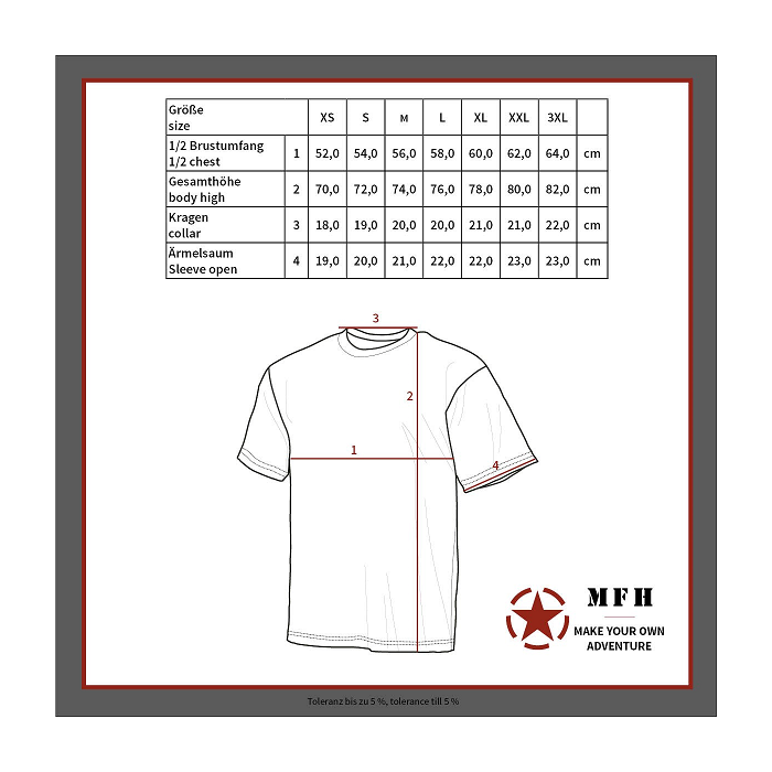 MFH T-shirt Recon Frans camo