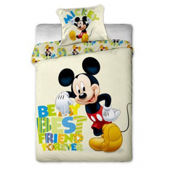 Mickey Mouse Disney dekbedovertrek letters