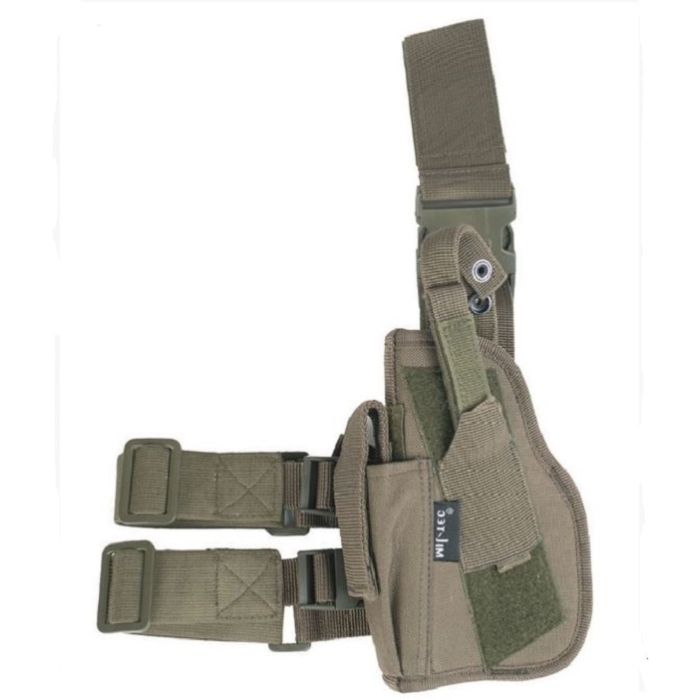 Mil-tec dijbeen holster limks olijfgroen