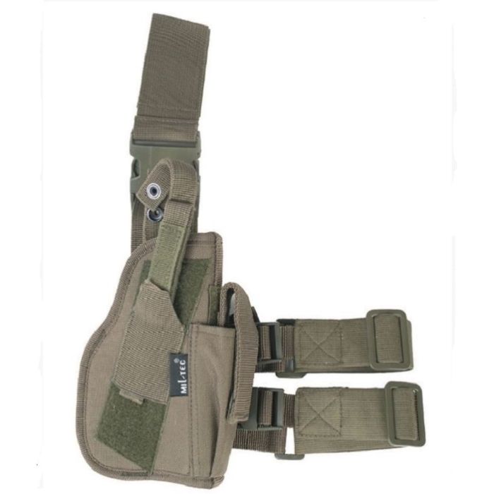 Mil-tec dijbeen holster rechts olijfgroen