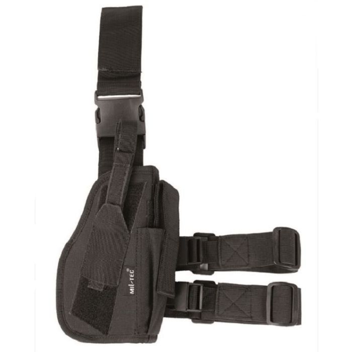 Mil-tec dijbeen holster rechts zwart