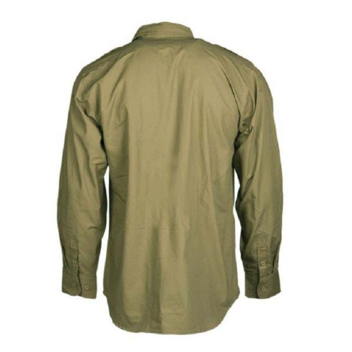 Mil-Tec overhemd ripstop coyote rugkant