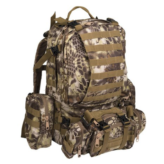 Mil-Tec US army defence pack rugtas 36 ltr mandra tan