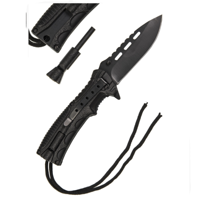 Mil-Tec handmes met paracord en firestarter