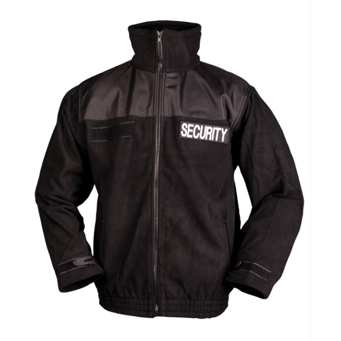 Mil-Tec security fleece jack zwart