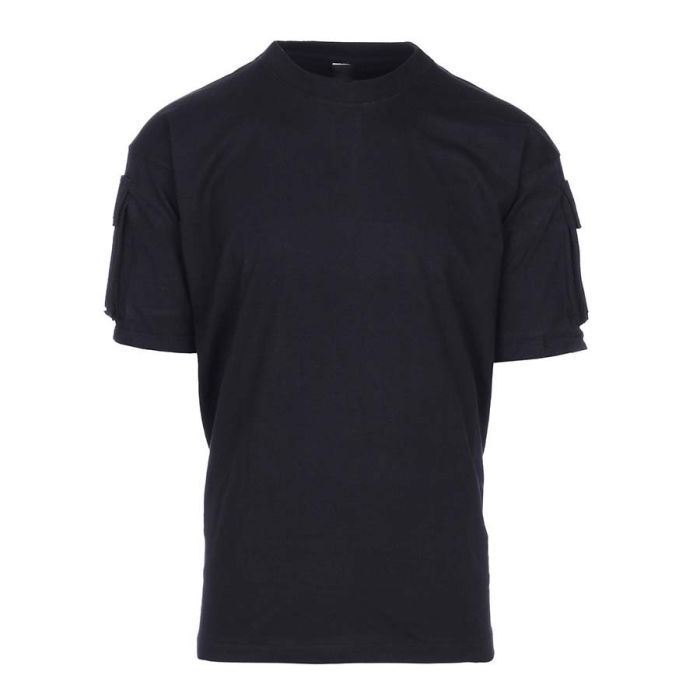 Mil-tec tactical pocket t shirt zwart