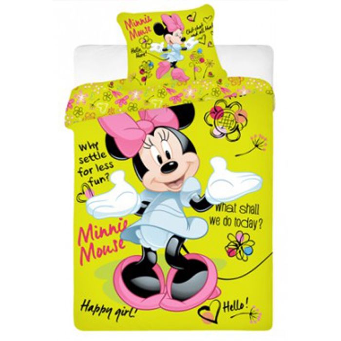 Disney Minnie Mouse dekbedovertrek groen