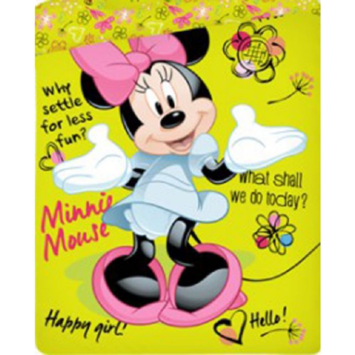 Disney Minnie Mouse dekbedovertrek groen