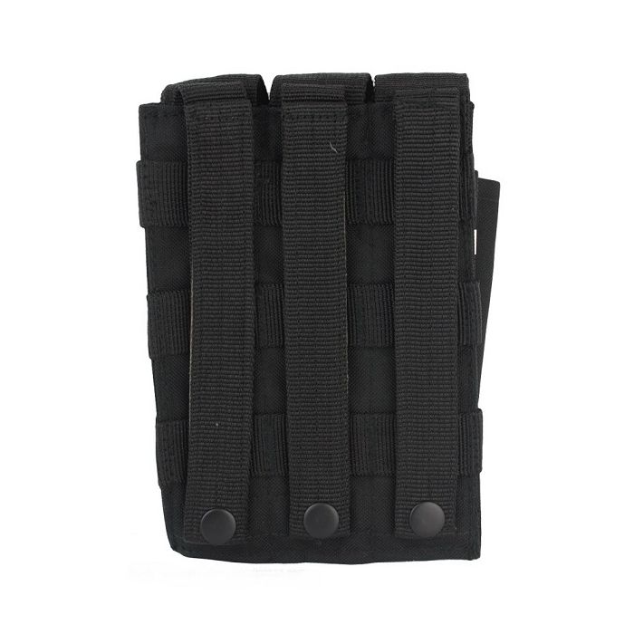 101-INC molle pouch side arm 3 magazijnen met sluiting #D zwart