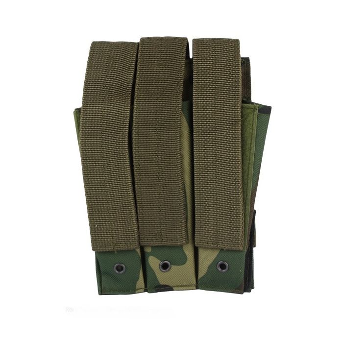 101-INC molle pouch side arm 3 magazijnen met sluiting #D woodland