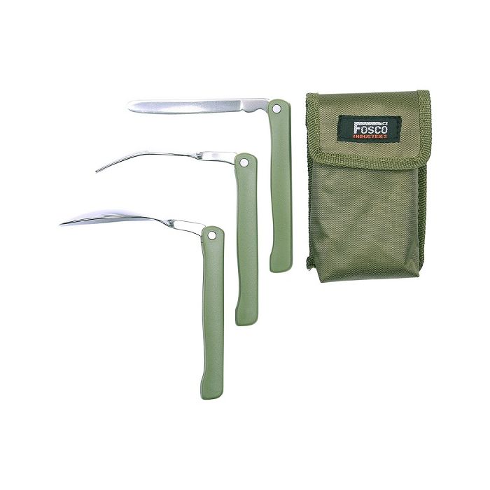 Fosco opvouwbaar bestek groen