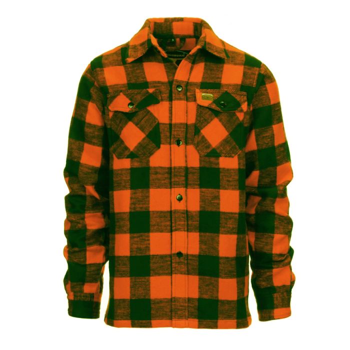 Longhorn Houthakkers overhemd zwart oranje