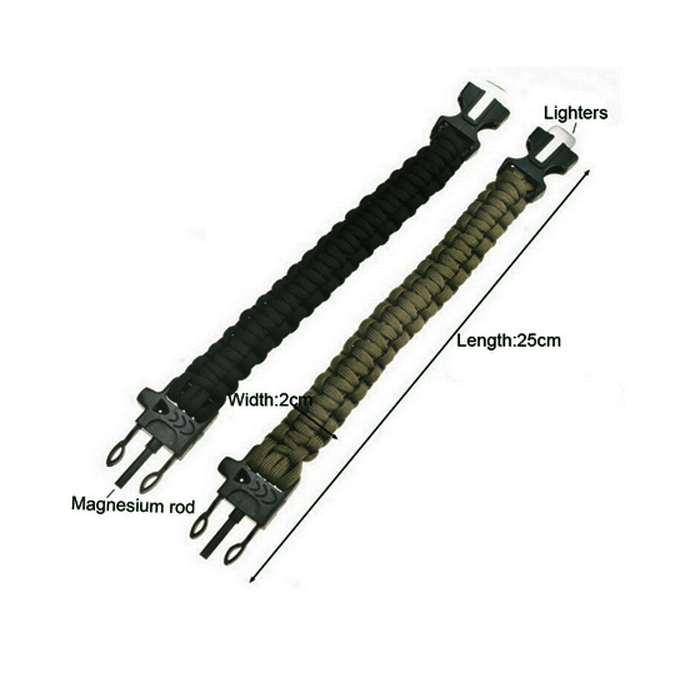 Paracord 4 in 1 zwart