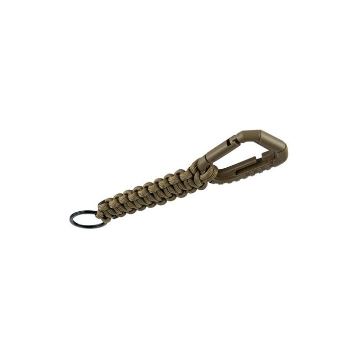 101-INC tactical paracord karabijnhaak coyote