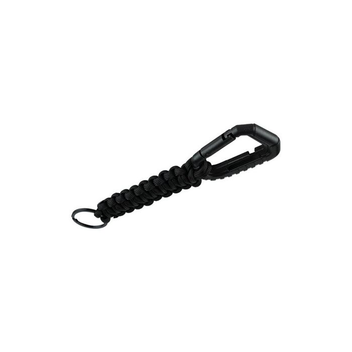 101-INC tactical paracord karabijnhaak zwart