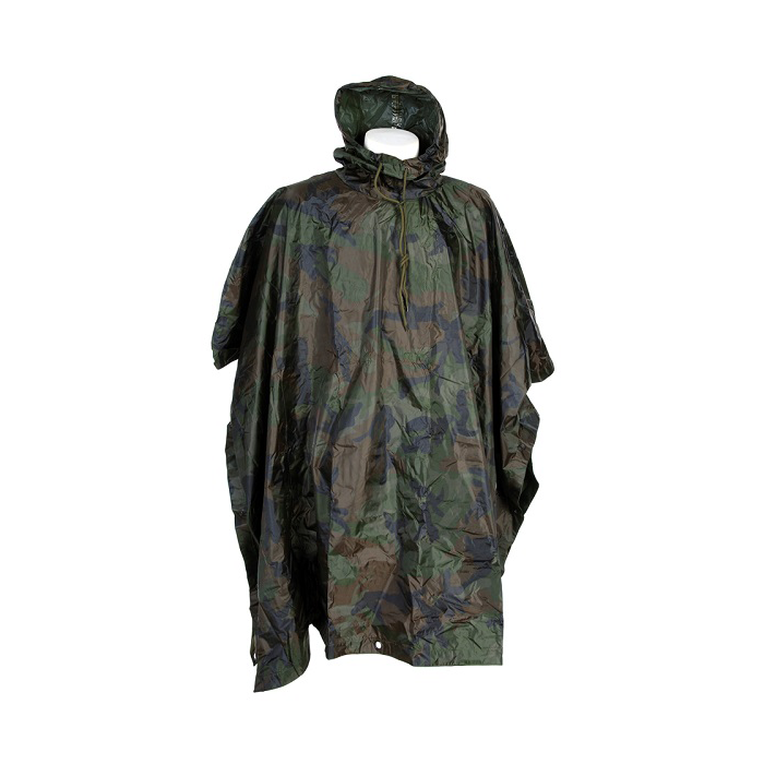 Poncho zwaar woodland