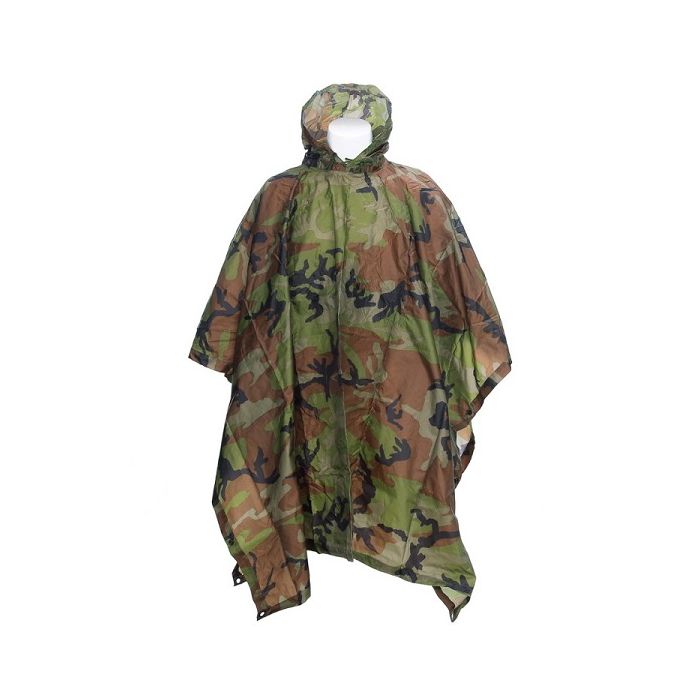 Fostex poncho ripstop woodland