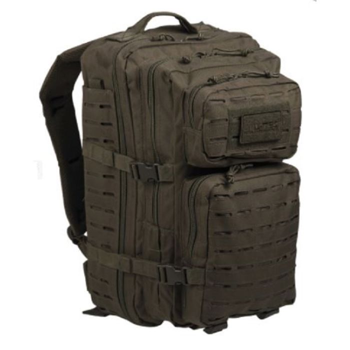 Mil-Tec US army assault rugtas 36 ltr olijfgroen lasercut