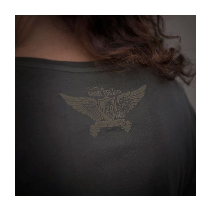 720gear dames T-shirt lethal angel zwart