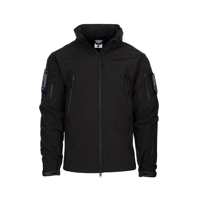 101-INC Softshell jack zwart