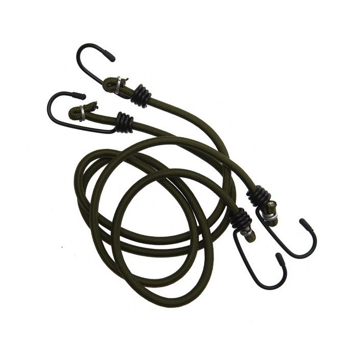 Mil-tec spankoord met haken 200cm zwart