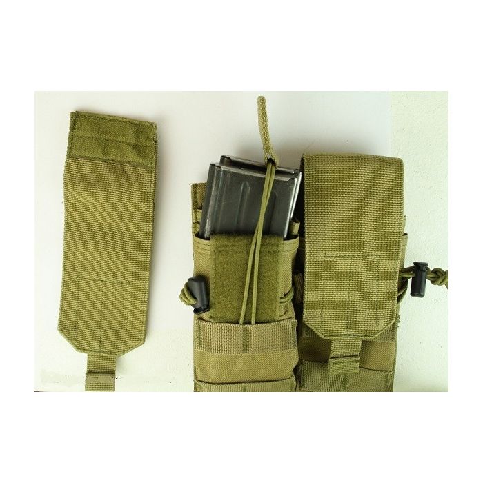 101-INC munitie tas Airsoft dubbel magazijn khaki