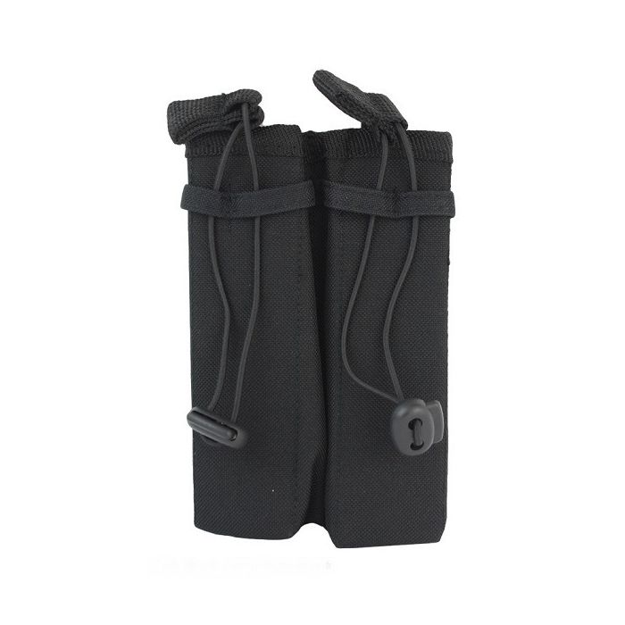 101-INC molle pouch side arm 2 magazijnen #C zwart