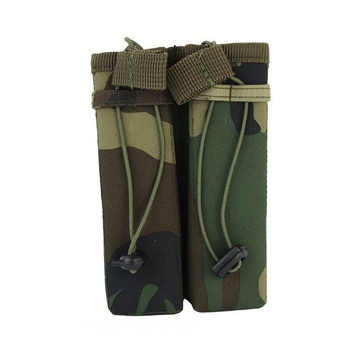 101-INC molle pouch side arm 2 magazijnen #C woodland