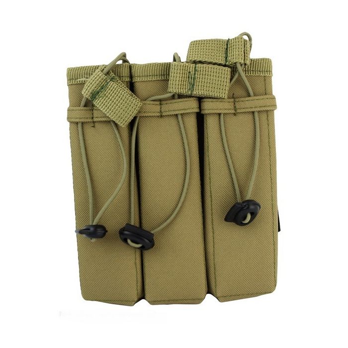 101-INC molle pouch side arm 3 magazijnen #B khaki