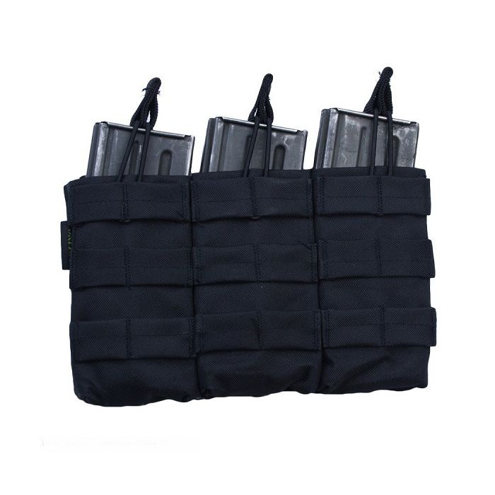 101-INC Triple open top M4 magazijntas zwart