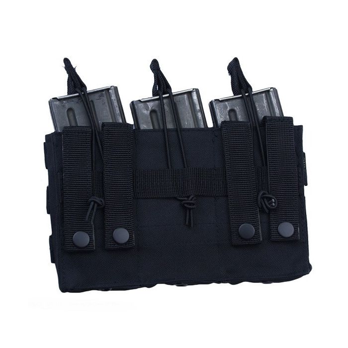 101-INC Triple open top M4 magazijntas zwart