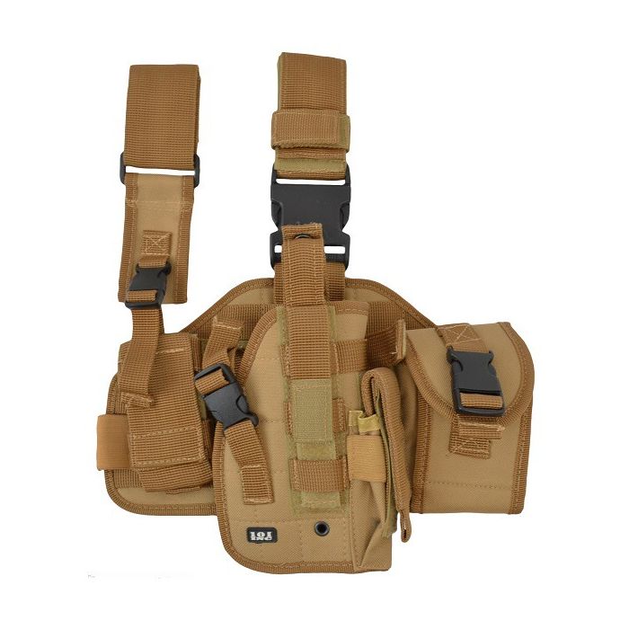 101-INC heupholster met molle systeem rechterbeen khaki