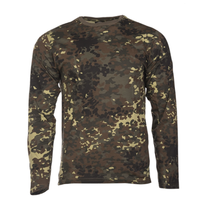 Mil-Tec T shirt lange mouw flecktarn