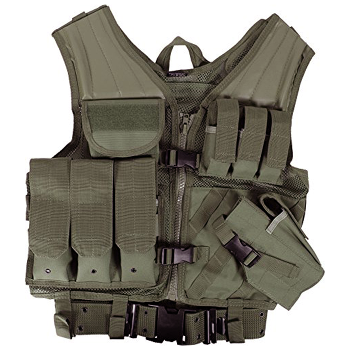 USMC tactical vest groen met koppelriem