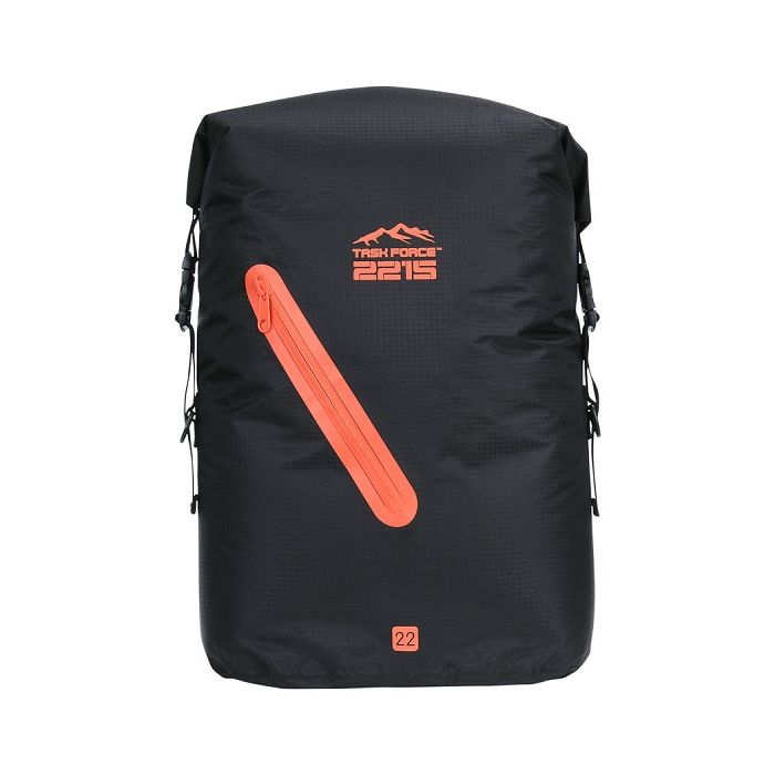 TF-2215 Drybag Beavertrail 22L zwart oranje